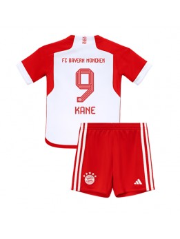 Bayern Munich Harry Kane #9 Heimtrikotsatz für Kinder 2023-24 Kurzarm (+ Kurze Hosen)